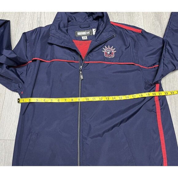 New York Rangers CCM Lady Liberty NHL Hockey Youth Large Jacket *Marking Inside* - Picture 7 of 8